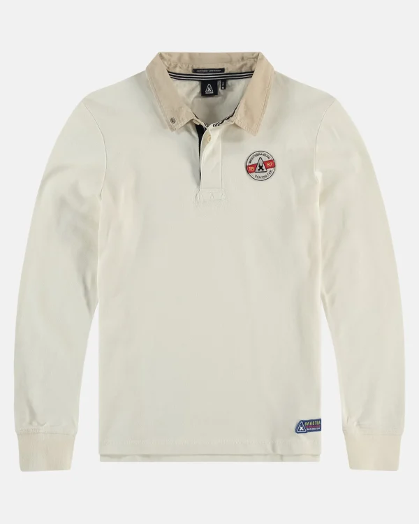 Polo'S En T-Shirts-Gaastra Cayman Rugbyshirt Met Lange Mouwen