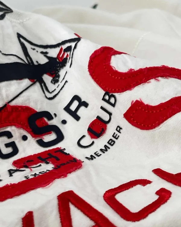 Polo'S En T-Shirts-Gaastra Cayman Rugbyshirt Met Lange Mouwen