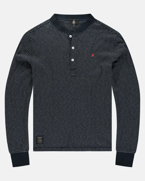 Polo'S En T-Shirts-Gaastra De 100% Katoenen Henley Stripe