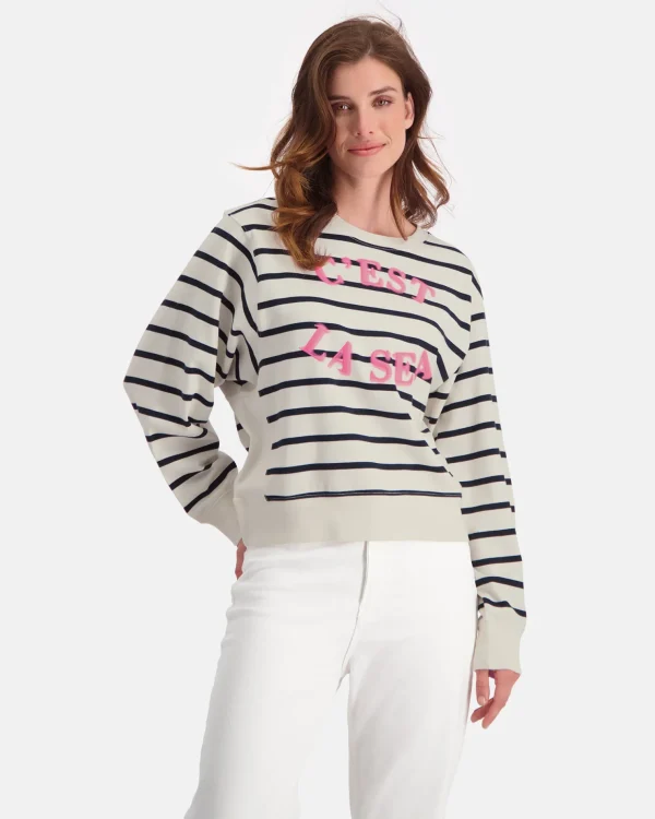 Truien En Sweaters-Gaastra De Boxy Nautische Kassy Gestreepte Trui