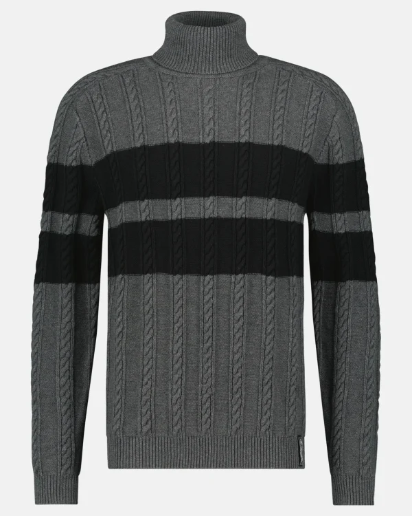 Truien En Sweaters-Gaastra De Kabel Gebreide Move Over Roll Sweater