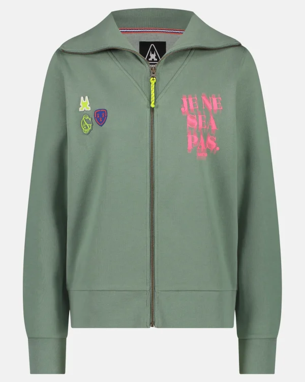 Truien En Sweaters-Gaastra De Retro Capris Full Zip Sweater