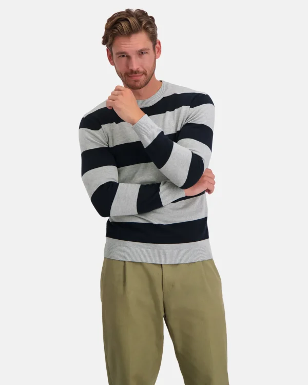 Truien En Sweaters-Gaastra De Tijdloze Gebreide Yarn-Dyed Binnacle Sweater