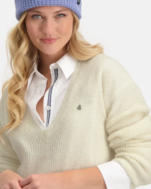 Truien En Sweaters-Gaastra Gemeleerde Mohair Blend Trui Passion
