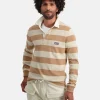 Polo'S En T-Shirts-Gaastra Gestreepte Rugby Shirt Soap