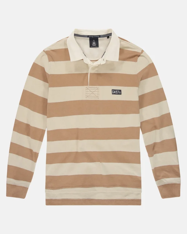Polo'S En T-Shirts-Gaastra Gestreepte Rugby Shirt Soap