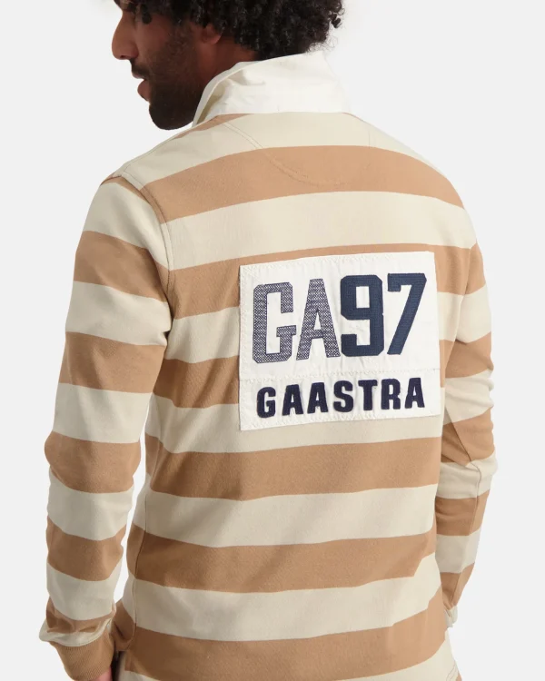 Polo'S En T-Shirts-Gaastra Gestreepte Rugby Shirt Soap