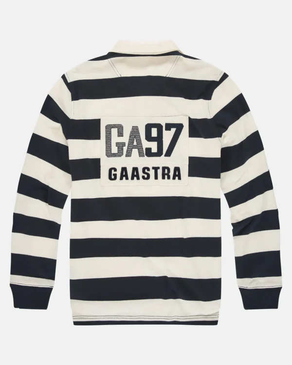 Polo'S En T-Shirts-Gaastra Gestreepte Rugby Shirt Soap