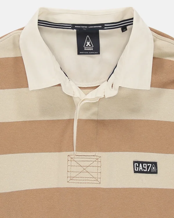 Polo'S En T-Shirts-Gaastra Gestreepte Rugby Shirt Soap