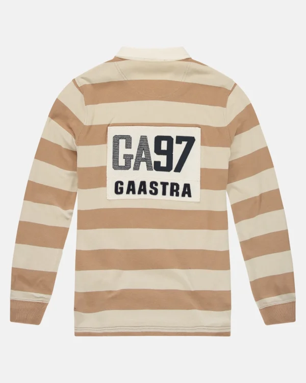 Polo'S En T-Shirts-Gaastra Gestreepte Rugby Shirt Soap