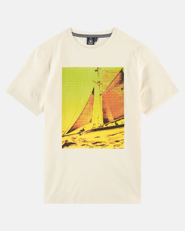 Polo'S En T-Shirts-Gaastra Het100% Cotton Wyatt T-Shirt