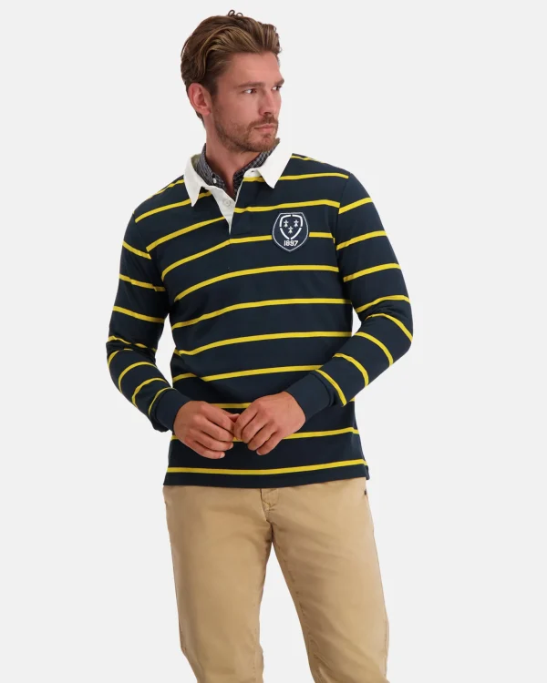 Polo'S En T-Shirts-Gaastra Het Klassieke Gebreide Rugbyshirt Van 100% Katoen