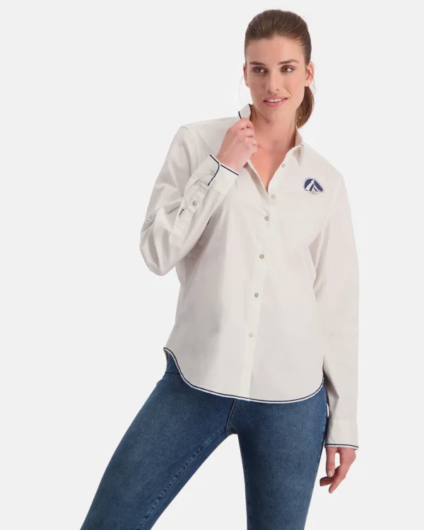 Blouses-Gaastra Het Wave Height-Blouse Van 100% Katoen