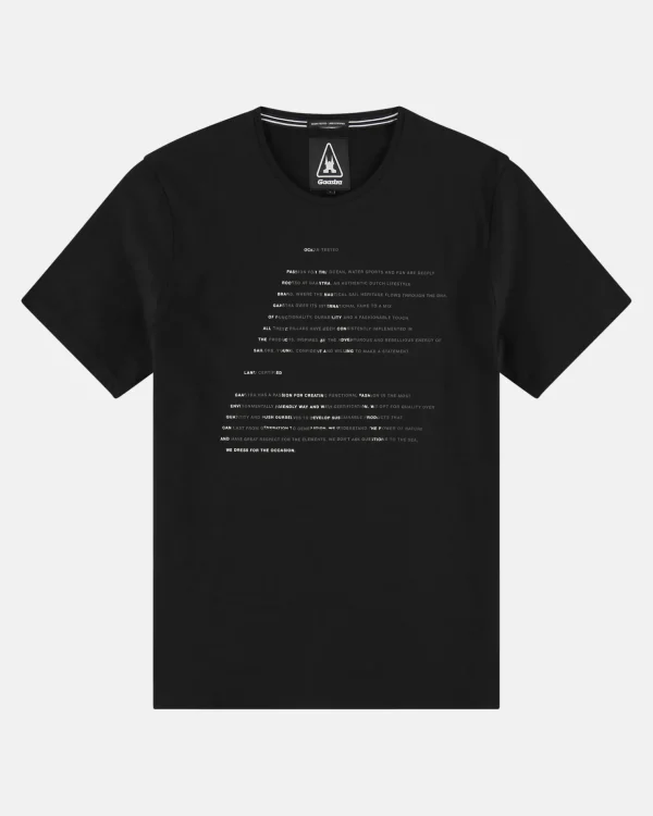 Polo'S En T-Shirts-Gaastra 100% Katoenen Warp T-Shirt