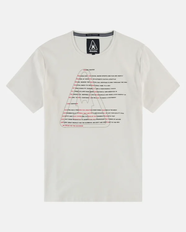 Polo'S En T-Shirts-Gaastra 100% Katoenen Warp T-Shirt
