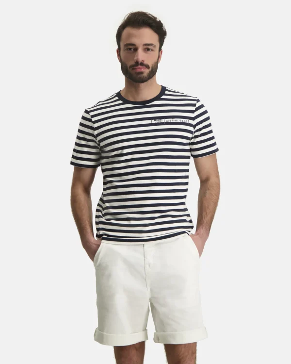 Polo'S En T-Shirts-Gaastra Klassiek Gestreepte Williamson T-Shirt