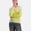 Truien En Sweaters-Gaastra Luxueuze 100% Merino Smerlada Gestreepte Blouse