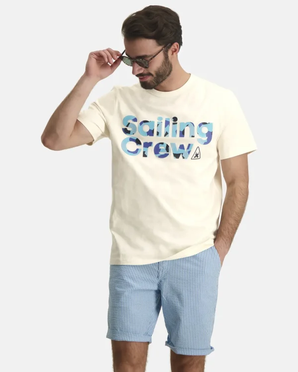 Shorts En Broeken-Gaastra Nantes Seersucker Bachelor Button