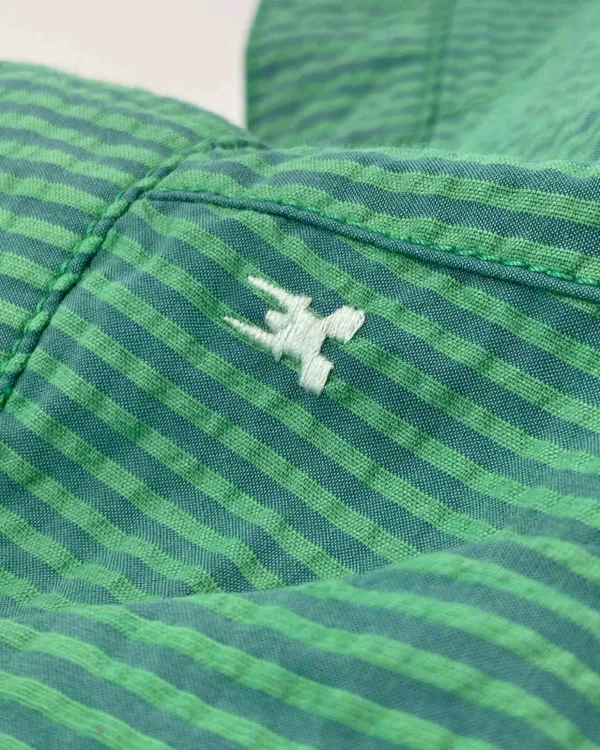 Shorts En Broeken-Gaastra Nantes Seersucker Island Green