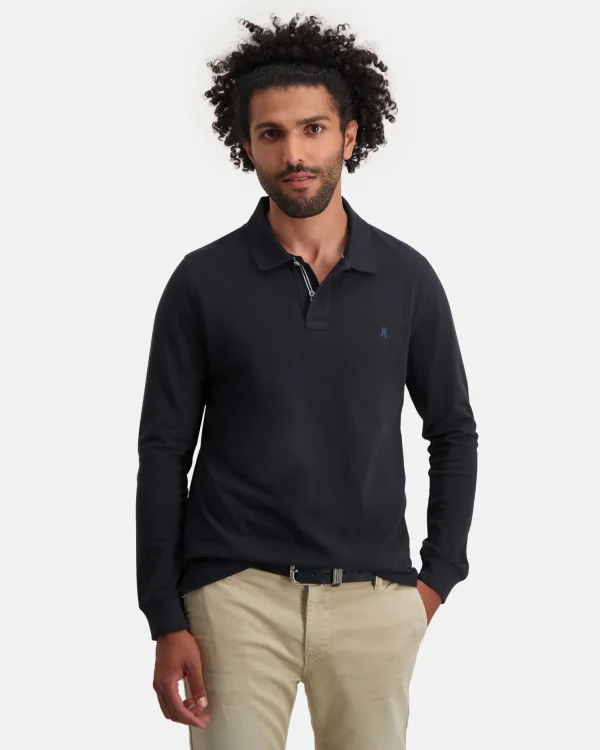 Polo'S En T-Shirts-Gaastra Poloshirt Spokane Met Lange Mouwen