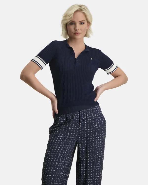 Polo'S En T-Shirts-Gaastra Stijlvolle Gebreide Polo Kady